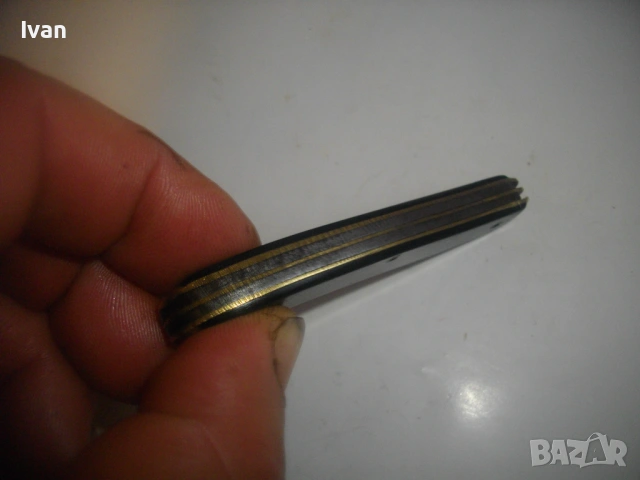 Американско джобно ножче ножка старинно с две остриета, снимка 11 - Антикварни и старинни предмети - 53420605