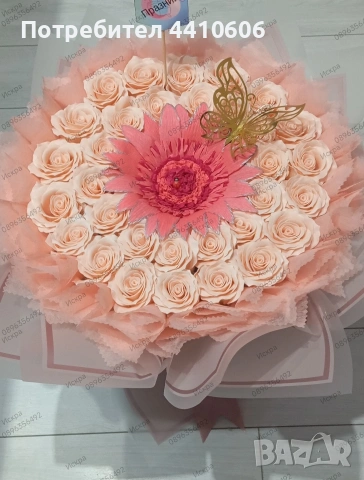 Светещ букет от рози LED – уникален подарък за жена, снимка 6 - Декорация за дома - 53727702