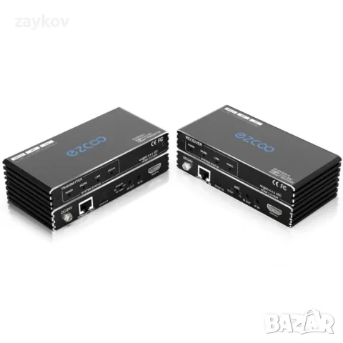 4k60 HDMI ARC удължител, 18G/bps HDBaseT удължител. IR+POE+ SPDIF, снимка 1 - Друга електроника - 47413086