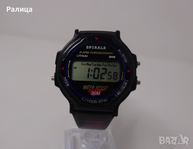 Мъжки електронен часовник Spirale, хронограф с аларма