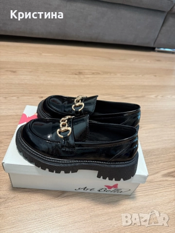 Черни лоуфъри , снимка 4 - Дамски ежедневни обувки - 52777426