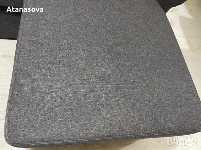 Разтегателен ъглов диван с функция за сън сив, снимка 9 - Дивани и мека мебел - 53025222