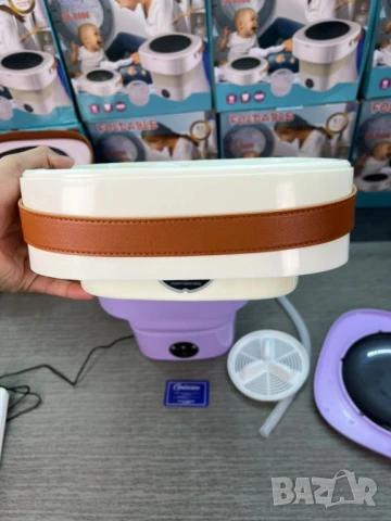 Преносима пералня за къмпинг със сгъваем дизайн, пътувания, каравана, кемпер, снимка 5 - Перални - 51117461