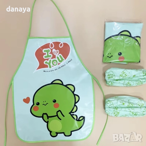 6309 Детска престилка за рисуване с ръкави, снимка 6 - Ученически пособия, канцеларски материали - 52929953