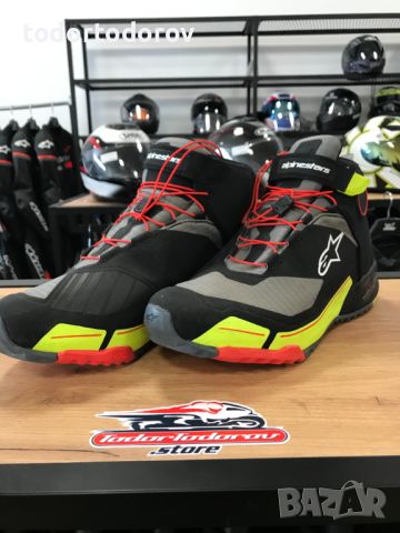 Мото боти обувки ALPINESTARS CR-X Drystar® BLACK/FLUO,номер 45.5, снимка 1 - Аксесоари и консумативи - 45892327