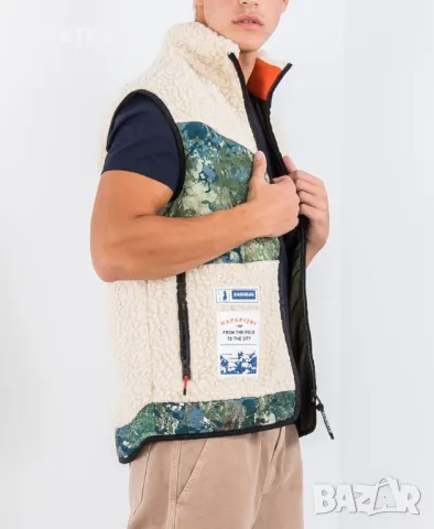 РЕЗЕРВИРАН Napapijri T-Ahull Sherpa Vest - Оригинален мъжки елек размер L, снимка 15 - Якета - 49559748