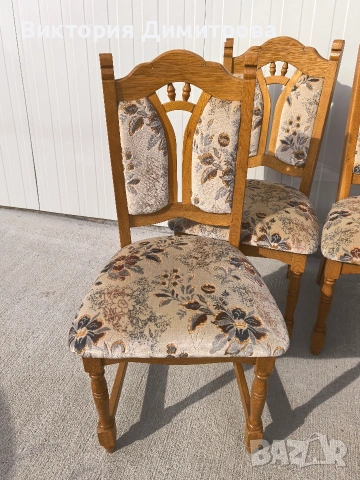 Комплект SAFIIRA - 4 трапезни стола , снимка 2 - Столове - 53625143