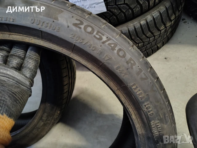 2бр.летни гуми CONTINENTAL 205 40 17 DOT17 цена за брой, снимка 6 - Гуми и джанти - 51382162