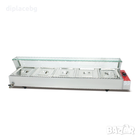 Бен Мари топла витрина 5-ца 4-ка 3-ка с водна баня чисто нови, снимка 3 - Обзавеждане за заведение - 51688219