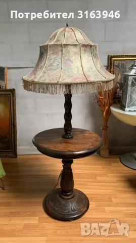 Старинен лампион-масичка, снимка 3 - Лампиони - 49125439