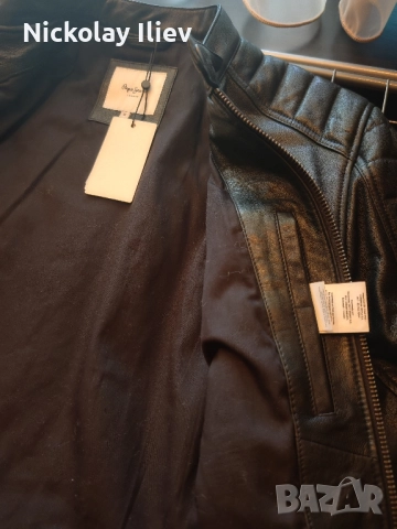 Кожено Яке Pepe Jeans , снимка 5 - Якета - 52213214