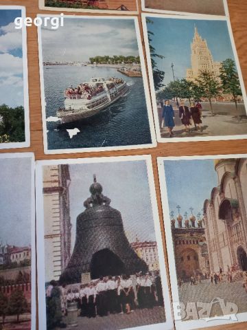 стари пощенски картички СССР Москва от 50-те години , снимка 10 - Колекции - 45331856
