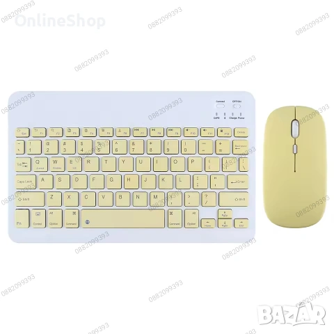 ПРОМО!!! Комплект Bluetooth безшумна клавиатура и мишка – ултратънки, снимка 16 - Клавиатури и мишки - 54082839