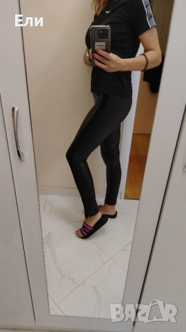 Кожен панталон и клин, снимка 4 - Панталони - 51743386