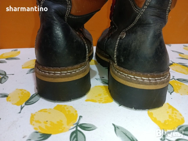 Dockers N 38 кожени трапери боти, снимка 5 - Дамски боти - 53101895