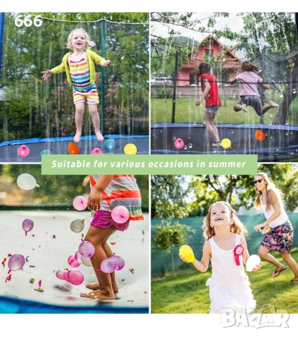 Водни бомби Самозатварящи се, Пакет от 370 водни балона, снимка 9 - Други - 53581796