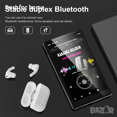 160GB MP3 плейър с Bluetooth и WiFi, снимка 4 - MP3 и MP4 плеъри - 51975219