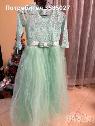 Тюркоазена рокля тип принцеса – лека, ефирна, елегантна