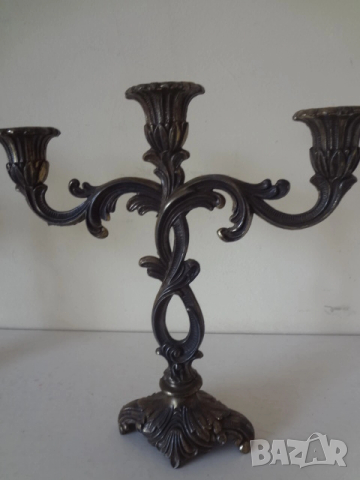 Комплект от 2 бр. бронзови свещника от Германия, снимка 17 - Антикварни и старинни предмети - 53740571