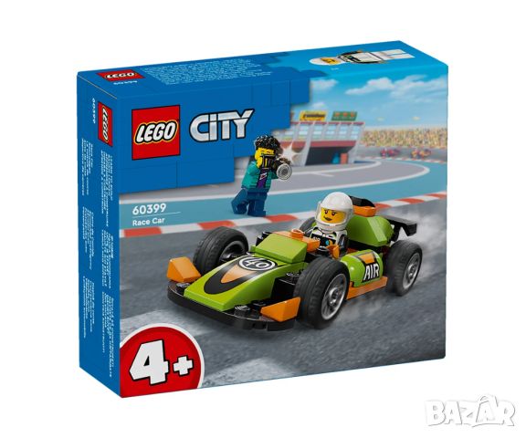 LEGO® City Great Vehicles 60399 - Зелена състезателна кола, снимка 1 - Конструктори - 45587110