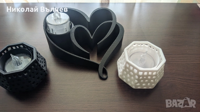 Романтичен 3D свещник сърце LED – червен, перфектен подарък!, снимка 3 - Романтични подаръци - 53213014