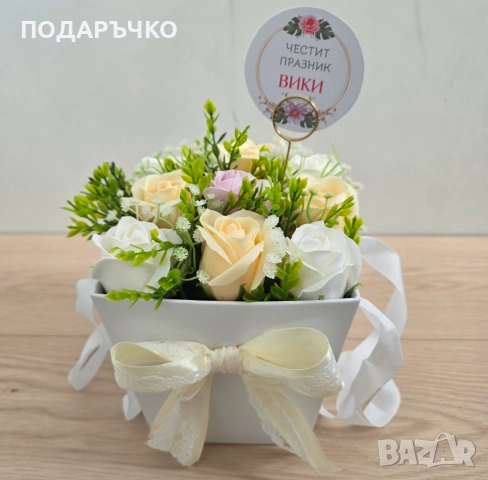 Луксозна кутия със сапунени рози, снимка 2 - Други - 52925566
