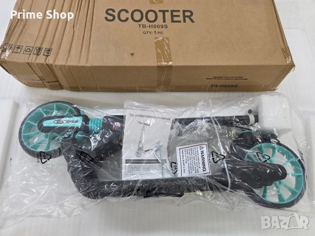 Сгъваема тротинетка за деца и възрастни, двойна спирачка, амортисьор, 20см колела, снимка 12 - Скейтборд, ховърборд, уейвборд - 53753171