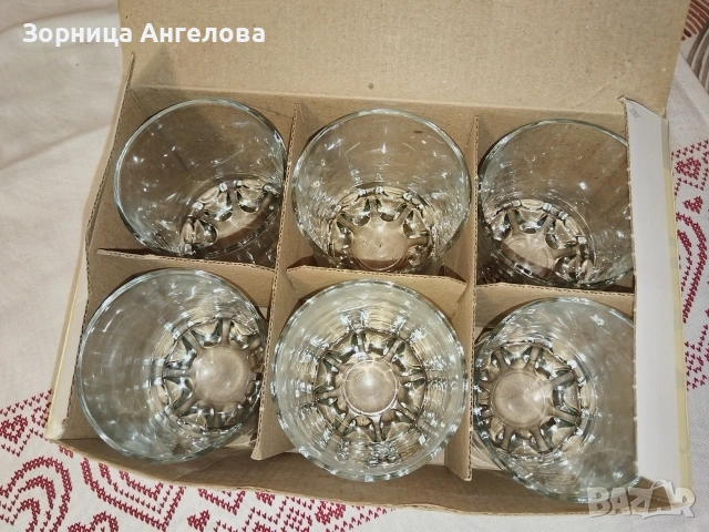  Чаши за уиски Karaman с логото на Shell. Произведени 80 те Неизползвани с оригиналната кутия. , снимка 2 - Чаши - 53730041