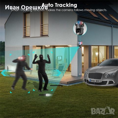 6 Mpx. Двойна вътрешна/външна WIFI камера (001), снимка 9 - Други - 46243609