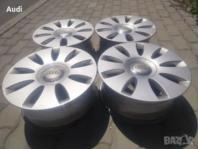 Оригинални джанти 16 цола 5×112mm за АUDI A3 A4 A5 A6 Комплект с оригинални капачки!, снимка 12 - Гуми и джанти - 50018146