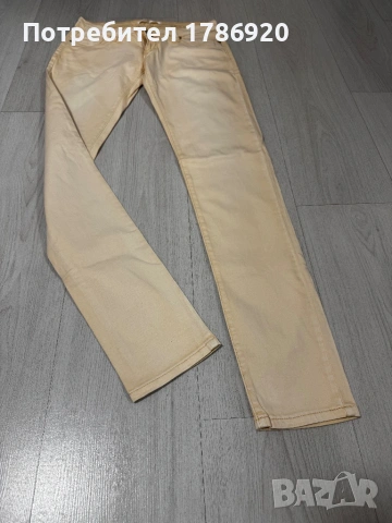Бежови skinny дънки с ниска талия, снимка 2 - Дънки - 26680767