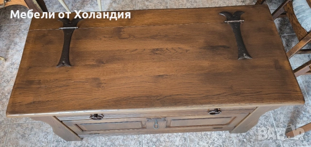 Дъбов нисък шкаф, снимка 3 - Шкафове - 53858767