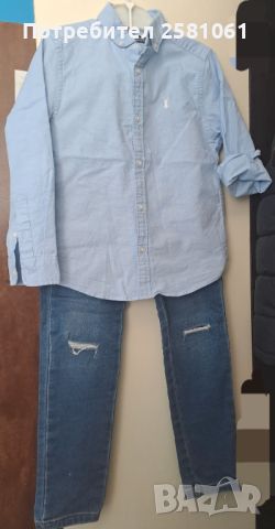 Детски дънки и ризи момче, снимка 1 - Детски панталони и дънки - 46405300