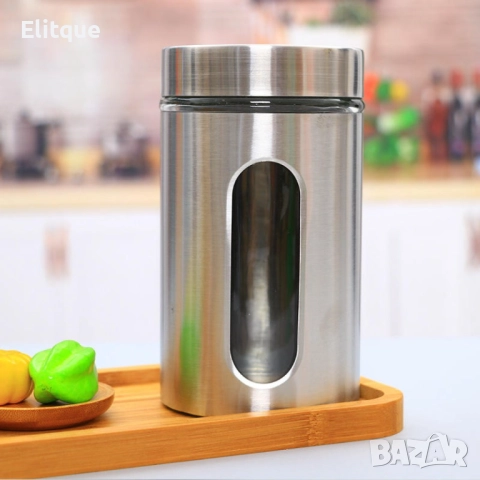 Стъклена солничка за подправки