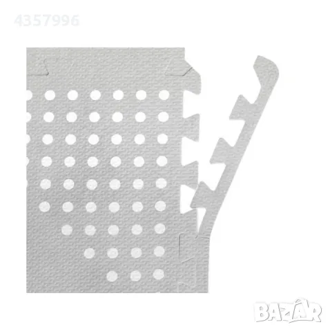 Декоративни подложки - килим за под, Тип Пъзел, Сив на бели точки , снимка 3 - Декорация за дома - 50085308