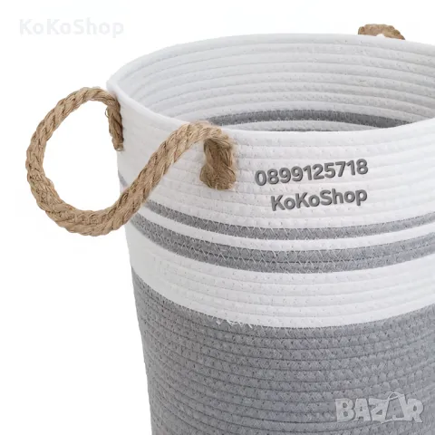 Кош за пране-Ø30x45 см./кош за дрехи, снимка 2 - Други - 50321928