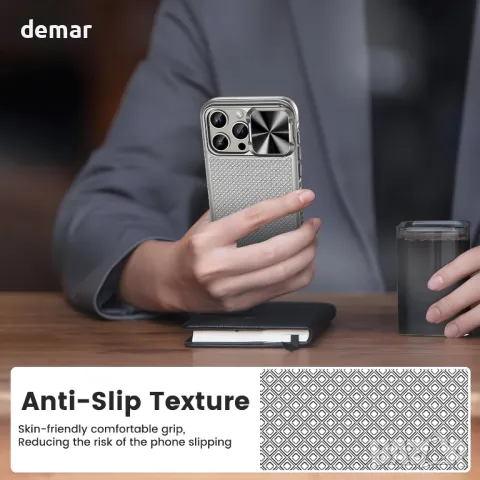 HWeggo калъф за iPhone 15 Pro Max 6.7", магнитен, съвместим с MagSafe и Slide, капак за камерата, снимка 6 - Калъфи, кейсове - 49893785