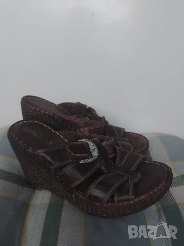 Дамски летни обувки на платформа - изцяло естествена кожа, снимка 5 - Сандали - 50787381