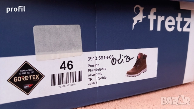 Нови Fretz Gore-Tex мъжки зимни боти №46, снимка 13 - Мъжки боти - 52575435