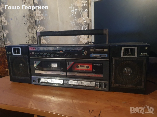 Boombox Aiwa CA-W30 касетофон , снимка 2 - Радиокасетофони, транзистори - 53659180