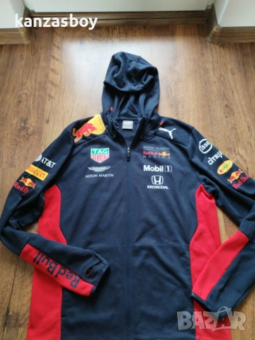 Puma AMRBR Team Hooded Sweat Jacket - страхотно мъжко горнище ОТЛИЧНО М, снимка 5 - Спортни дрехи, екипи - 53564743