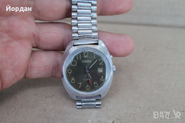 СССР мъжки часовник ''Слава'' 21 камъка, снимка 1 - Мъжки - 46114303