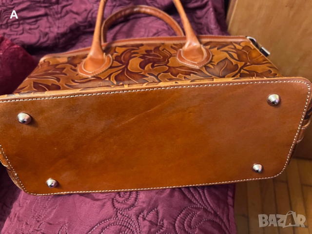 Дамска чанта естествена кожа, снимка 6 - Чанти - 33684202