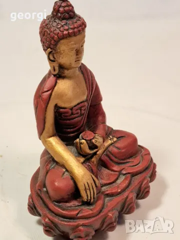 керамична статуетка Седящите Буда  7/2, снимка 2 - Статуетки - 49775349