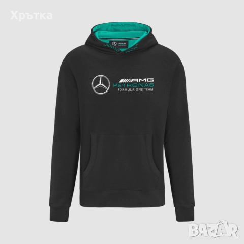 Mercedes AMG F1 Logo Hoodie - Оригинален суитшърт размер L