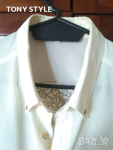 VERSACE Оригинал Нова Мъжка Риза с Яка L, снимка 4 - Ризи - 51667786