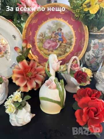 Bavaria Germany  “Kuba Porzellan” Fragonard- абсолютно великолепно плато Код P2249, снимка 9 - Колекции - 54241551