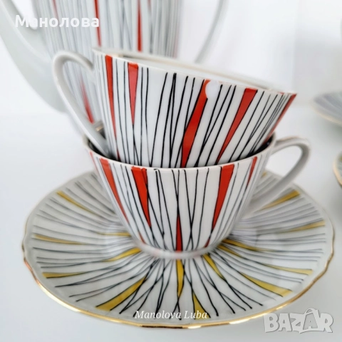 Сервиз за чай или дълго кафе Китка Нови Пазар., снимка 6 - Други ценни предмети - 52786998