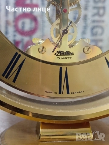Настолен Часовник"S.Haller" (Germany), снимка 2 - Антикварни и старинни предмети - 53985098