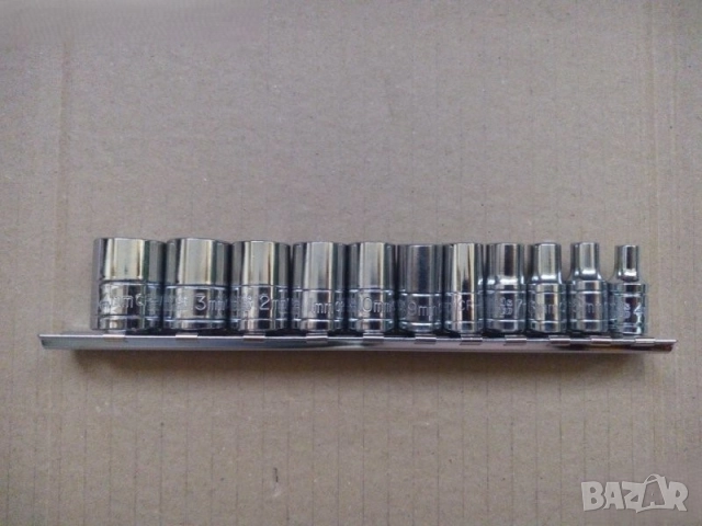 GENIUS TOOLS 11 броя 1/4 12стени качествени вложки .halfords advanced 11 броя 1/4 къси 6стени вложки, снимка 3 - Други инструменти - 52937317